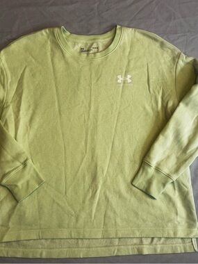 Under Armour Light Green Crewneck Sweatshirt Sz Large